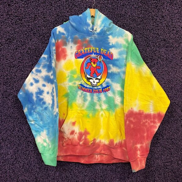 Grateful Dead Summer Tour tie dye hoodie size extra large - Picture 1 of 4